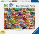 Ravensburger Puzzle Ravensburger din 500 XXL piese - Roboți retro (12001331) Puzzle