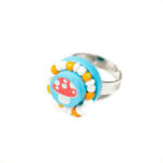  Gyűrű (kék) - pepita