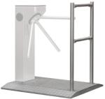  Hordozható platform kerekekkel és korláttal egylábú forgóvillákhoz, lengőkapukhoz BXT-PLATFORM-1