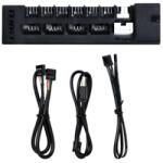 Lian Li Edge Gold Hub, 4x USB, 6x PWM - Black, EG-HUB01B