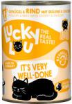 Lucky Lou 24x400g Lucky Lou Sterilized szárnyas & marha nedves macskatáp