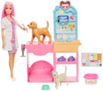 Mattel Barbie, Fast Cast Veterinarian Clinic, set de joaca cu papusa Papusa Barbie