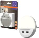OSRAM - LUNETTA konnektorba dugható LED éjszakai lámpa érzékelővel 2xUSB LED/13W/230V 8590828062110 (P225939A)