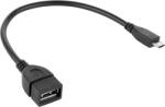 Cabletech USB A - Micro USB redukció 20cm KPO2908 (KPO2908)