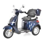 HECHT Scuter Electric Cu 3 Roti 800W, Max. 25 Km/H, Autonomie 60 Km, Hecht Citis Max Blue (HECHT CITIS MAX BLUE)