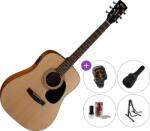 Cort AD810E Premium SET Open Pore Chitară electro-acustică Dreadnought