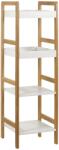 Autronic Raft din bambus 4 etajere, 4 etaje Raft