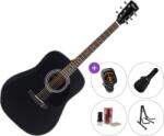Cort AD810E Premium SET Negru Satinat Chitară electro-acustică Dreadnought