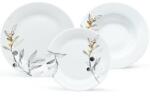 Arôme Set de masă din 18 piese Arôme Home Salcie, alb extra Serviciu de masa