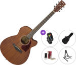 Ibanez PC12MHCE-OPN Premium SET Open Pore Natural Chitară electro-acustică Jumbo