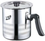 BLAUMANN duplafalú rozsdamentes acél tejforraló fedővel, 2, 5 l (BL-3445)