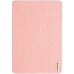 Dux Ducis GP-150492 Tok - Samsung Galaxy Tab A9 Plus 5G (SM-X216), Oldalra Nyíló, Textil, Rózsaszín