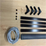 Redőnydiszkont 10x25 mm-es, alumínium keretes szúnyogháló szett (SZH-A6090-B)