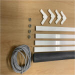 Redőnydiszkont 10x25 mm-es, alumínium keretes szúnyogháló szett (SZH-AM90120-F)