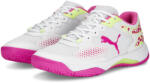 PUMA Solarcourt RCT Padelschuhe Herren PUMA White Ravish Fast Yellow Pink fehér|rózsaszín|sárga