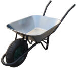 Strend Pro 60 literes építkezési talicska, felfújható kerékkel, horganyzott puttony (216692D)