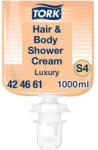 Tork Folyékony szappan, 1 l, S4 rendszer, TORK "Luxury", tusoláshoz és hajmosáshoz (KHH796)