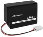 Qoltec AGM akkumulátor | 12V | 0.8Ah | Karbantartásmentes | Hatékony | Hosszú élettartam | játékokhoz, járművekhez (53029)