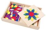 Viga Toys Set mozaic din lemn Tangram cu modele (VIG50029)