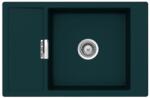 SCHOCK Mono D-100XS Cristadur Green Line Ivy gránit mosogatótálca, szifonnal, sötétzöld, beépíthető (6426980541731)