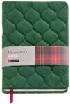 Miquelrius notesz, A5, 160 old. pontozott, zöld bársony borítással, Highland (MR8294)