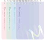 Deli Jegyzetfüzet vonalas DELI Macaron A/7 60 lapos spirálos pasztell színekben (DEN403-A7) - fotoland