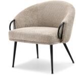 VOX bútor CLARA szalonfotel, beige-fekete