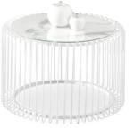 VOX bútor NAVIO M dohányzóasztal, fehér márvány-fehér