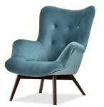 VOX bútor LORI füles fotel, marine-dió, készletről