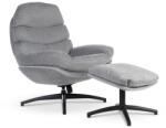 Vox bútor LIMA XL hintafunkciós forgófotel lábtartóval, silver