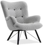 VOX bútor DALTON füles fotel, pepita-fekete