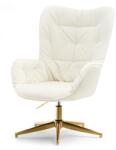 Vox bútor MERIDA forgófotel, krémszínű-arany