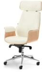 VOX bútor LEONARD főnöki fotel, krémszínű-tölgy, króm
