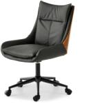 Vox bútor LEON forgófotel, fekete-dió, fekete