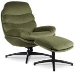 Vox bútor LIMA XL hintafunkciós forgófotel lábtartóval, olive