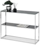 Vox bútor BALI BIS konzolasztal, fekete márvány-króm