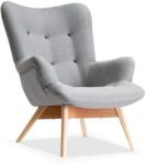 VOX bútor LORI füles fotel, szürke-bükk