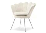 VOX bútor LAZAR kagylófotel, krémszínű-ezüst