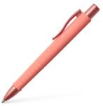 Faber-Castell Golyóstoll, 0, 7 mm, nyomógombos tolltest, korallpiros tolltest, FABER-CASTELL Poly Ball Urban , kék (241125) - molnarpapir