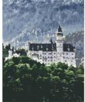 Brushme Számozott kifestő készlet, feszített vásznon, 40x50 cm - Kilátás Neuschwansteinre