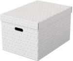 ESSELTE Tárolódoboz, L méret, ESSELTE "Home", fehér (E628286) - irodaoutlet