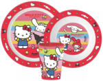 Disney Hello Kitty étkészlet, micro műanyag szett 260 ml-es pohárral Nr3