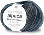 Rico Alpaca Chunky Print - 003 Blue Mix - gyapjú fonal