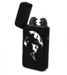 Novi Bricheta antivant metalica Notorious B. I. G. cu Plasma si Cablu USB + Husa + Perie curatare + Cutie cadou Bricheta
