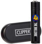 Clipper Bricheta metalica Clipper The Bulldog negru mat + Cutie cadou Bricheta