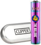 Clipper Bricheta metalica Clipper The Bulldog Oil Efect + cutie Bricheta