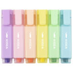 DERFORM Szövegkiemelő, 6 db/csomag, Kidea, pasztell (DFM-ZP6KA) - officetrade