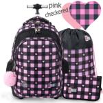 St. Majewski St. Right gurulós iskolatáska SZETT - Pink Checkered (682131/SZETT)