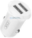 XO autós töltő CC67 12W 2x USB fehér