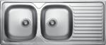 Kuchinox Chiuveta inox Kuchinox SKO 021T, 2 cuve 116x50x15.5 cm Chiuveta